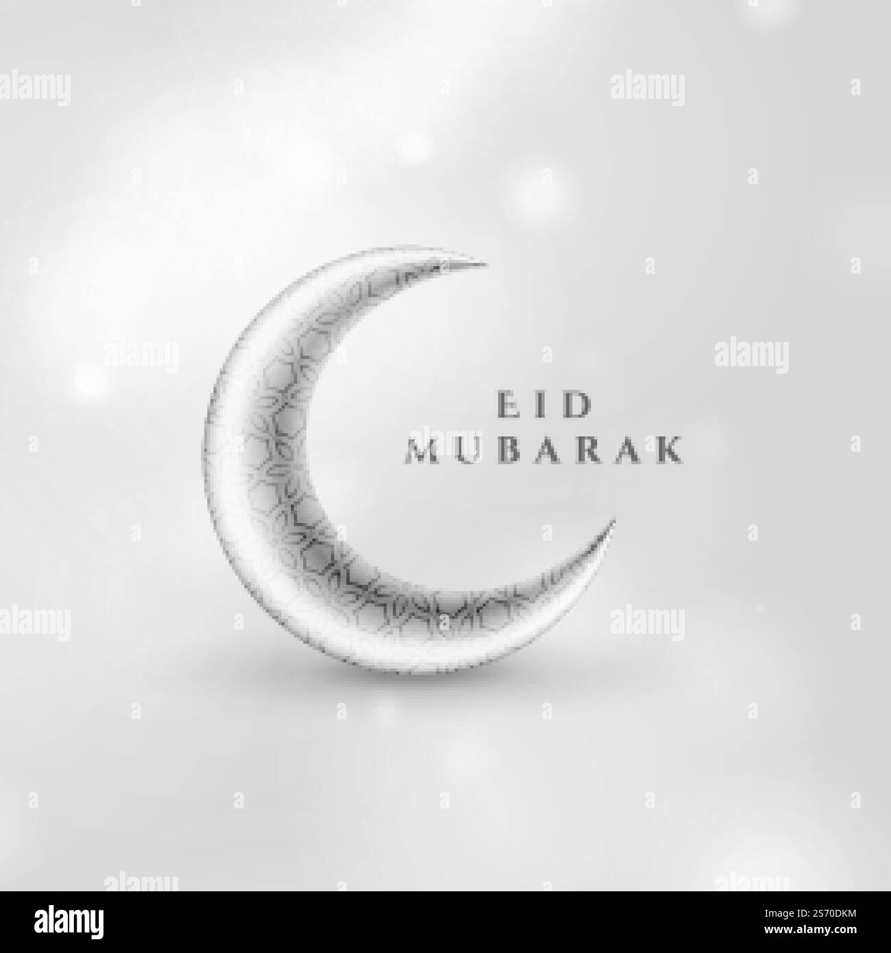 eid moubarak islamique magnifique accueil design arrière-plan Illustration de Vecteur