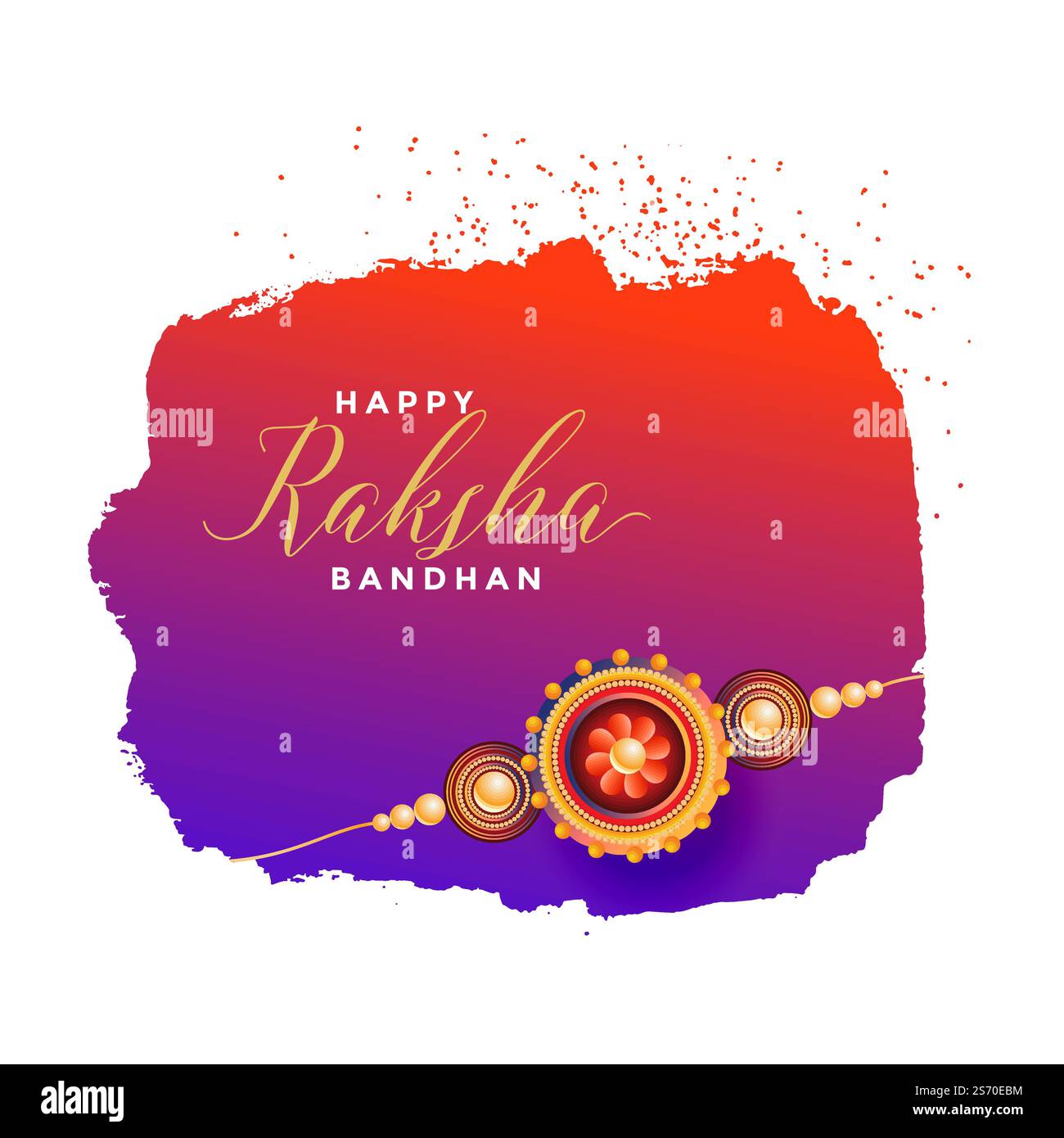 Raksha bandhan conception de cartes de souhaits Illustration de Vecteur