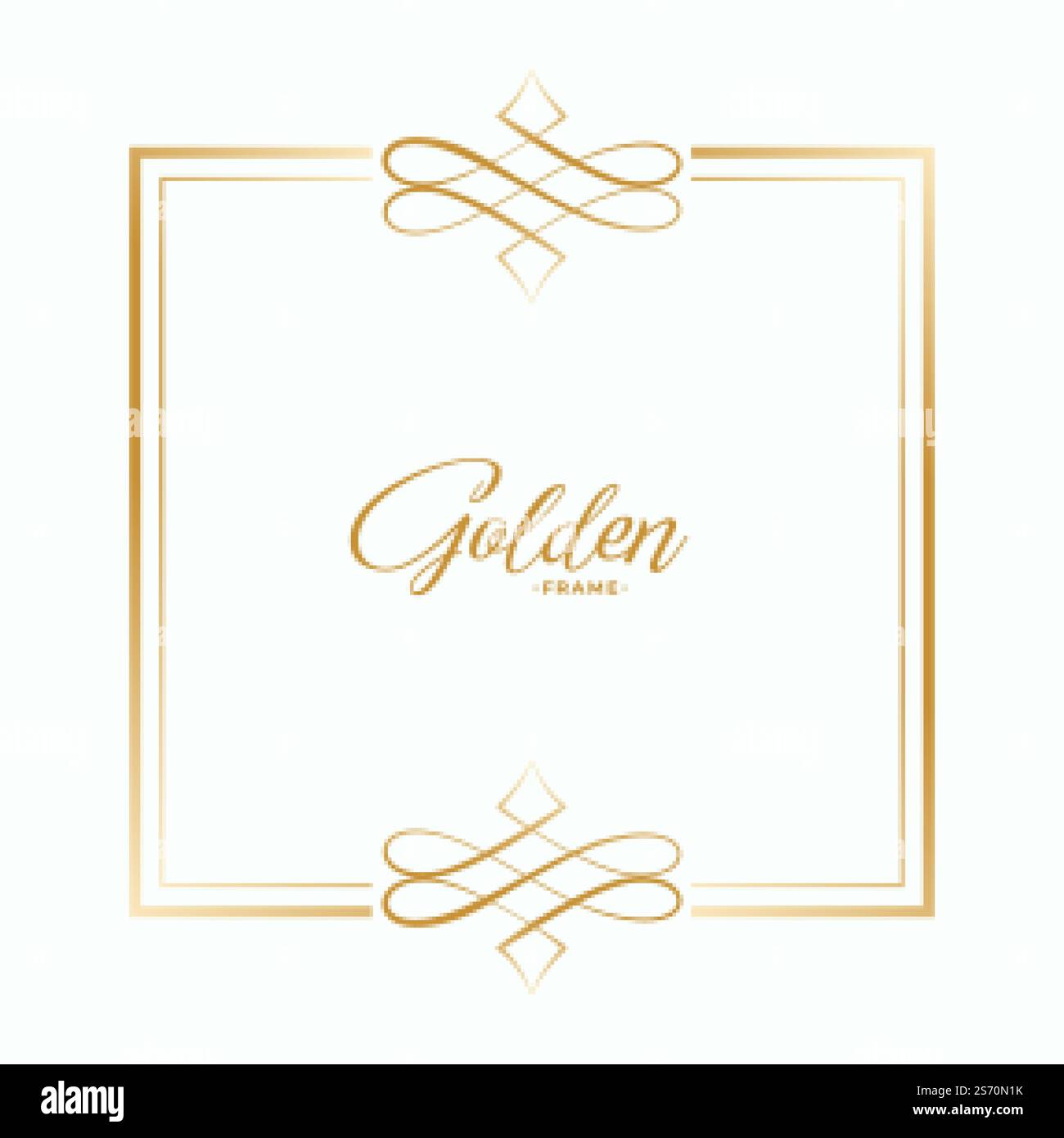 cadre classique vintage avec espace de texte Illustration de Vecteur