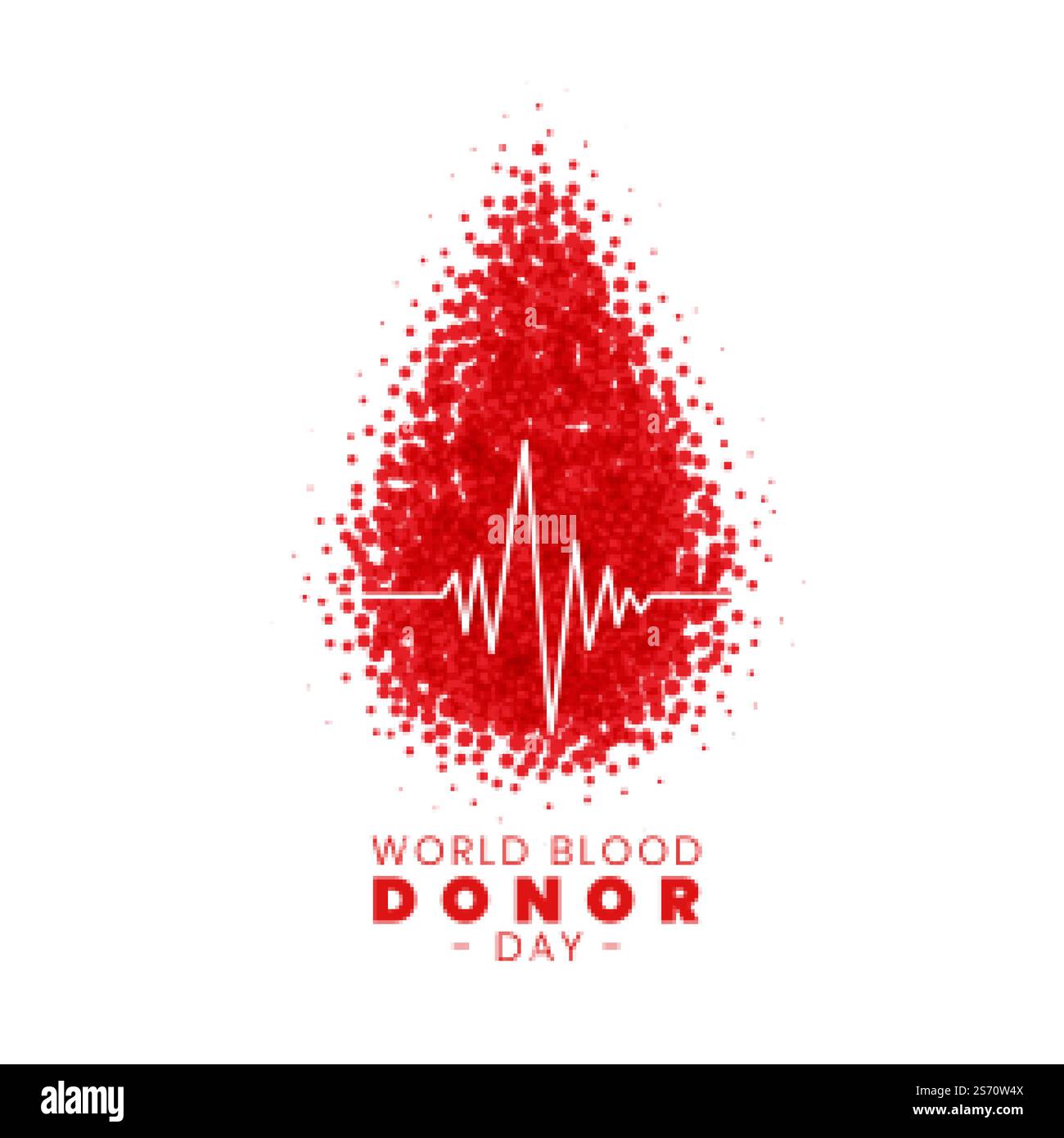 conception d'affiche concept de la journée mondiale du don de sang Illustration de Vecteur