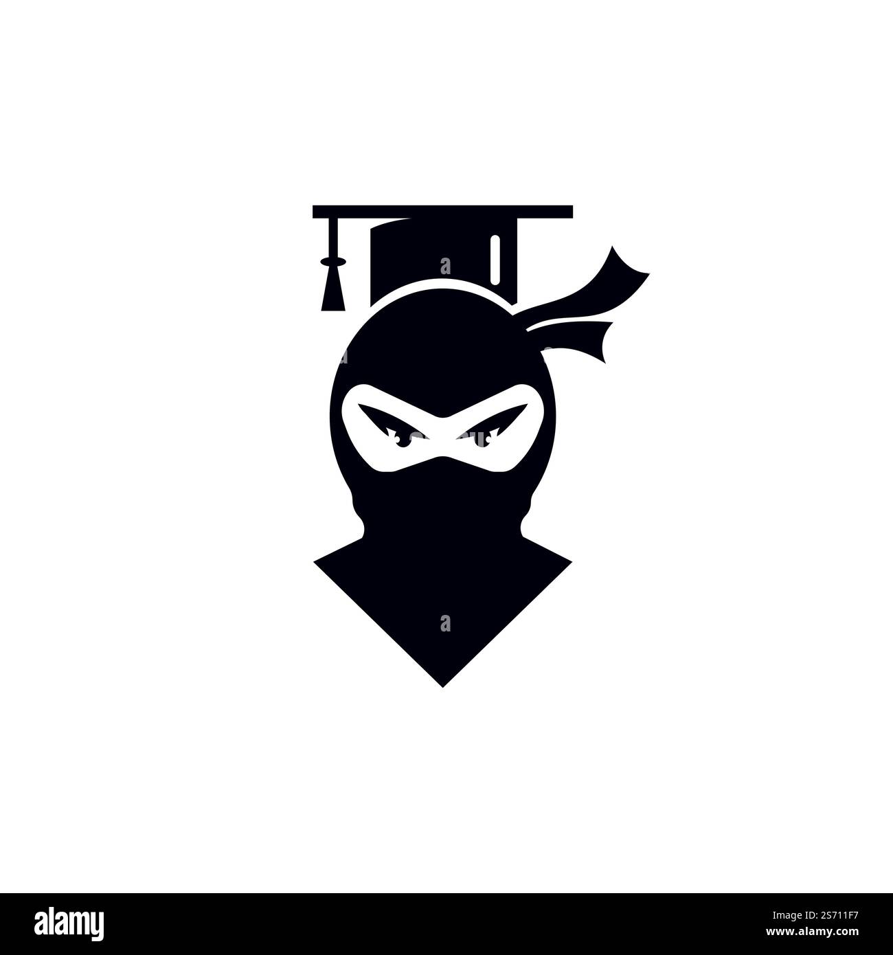 Logo Smart ninja Modern Education Vector. Illustration de Vecteur