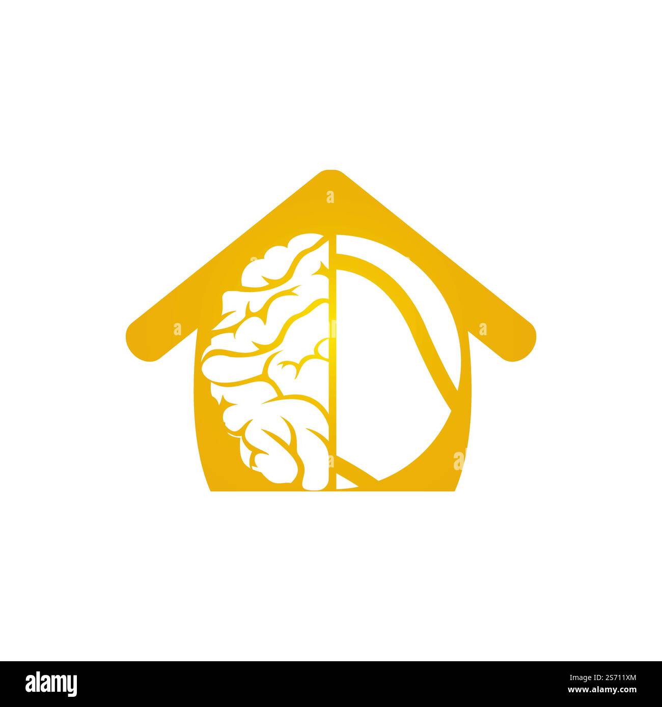 Design de logo vectoriel de cerveau de tennis. Concept de logo Smart tennis. Illustration de Vecteur