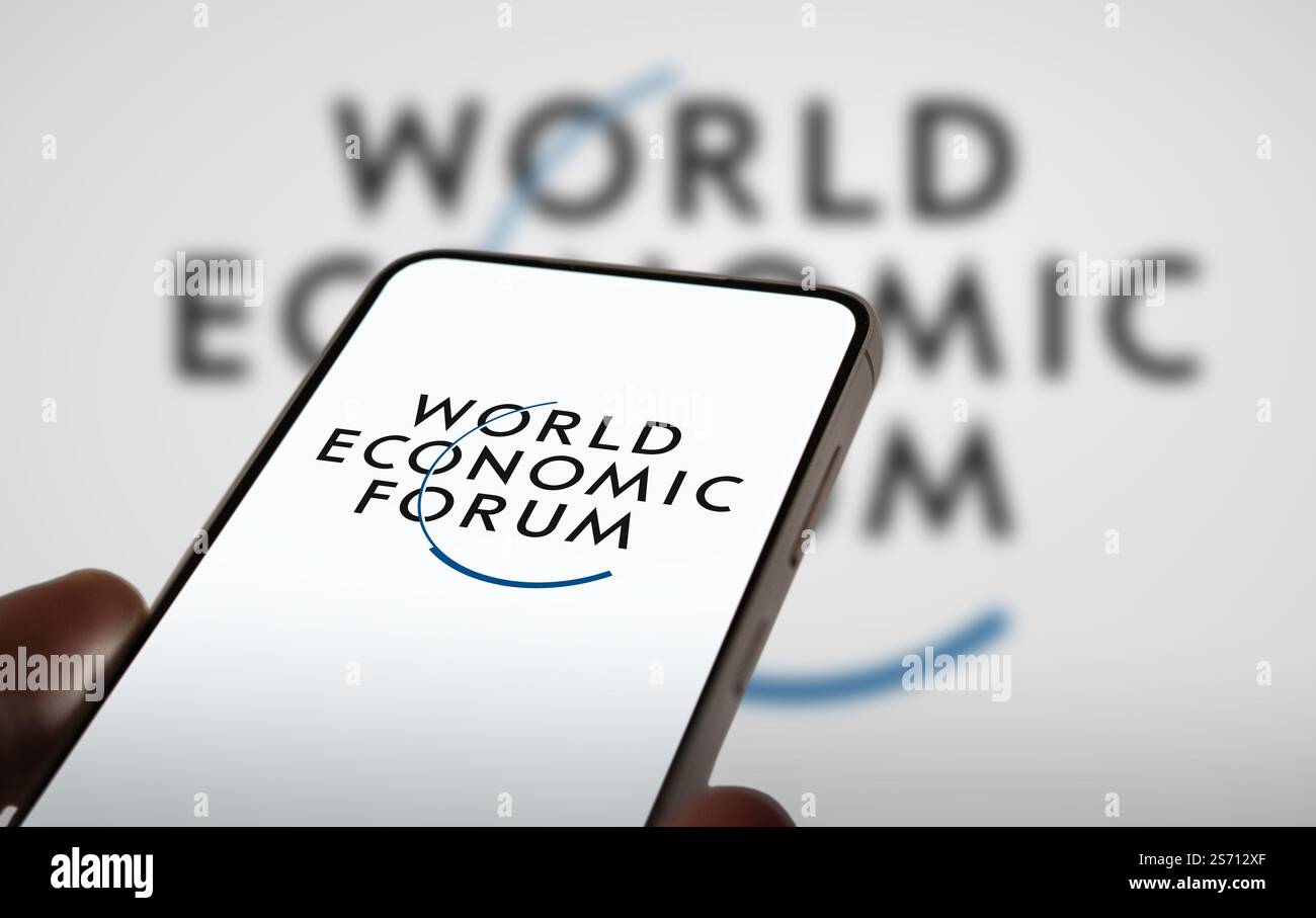 Forum économique mondial WEF à Davos Banque D'Images