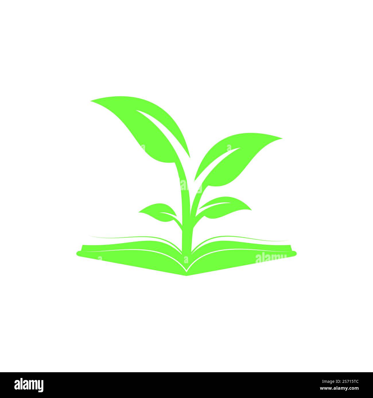 Arborescence avec modèle de logo de formation de livre. Illustration de Vecteur