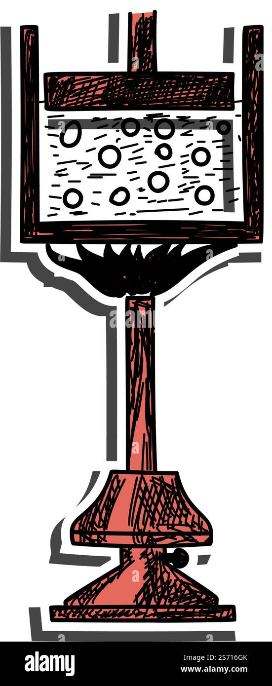 Autocollant d'équipement physique avec ombre sur le thème de l'éducation. Retour à l'école. Illustration vectorielle. Illustration de Vecteur