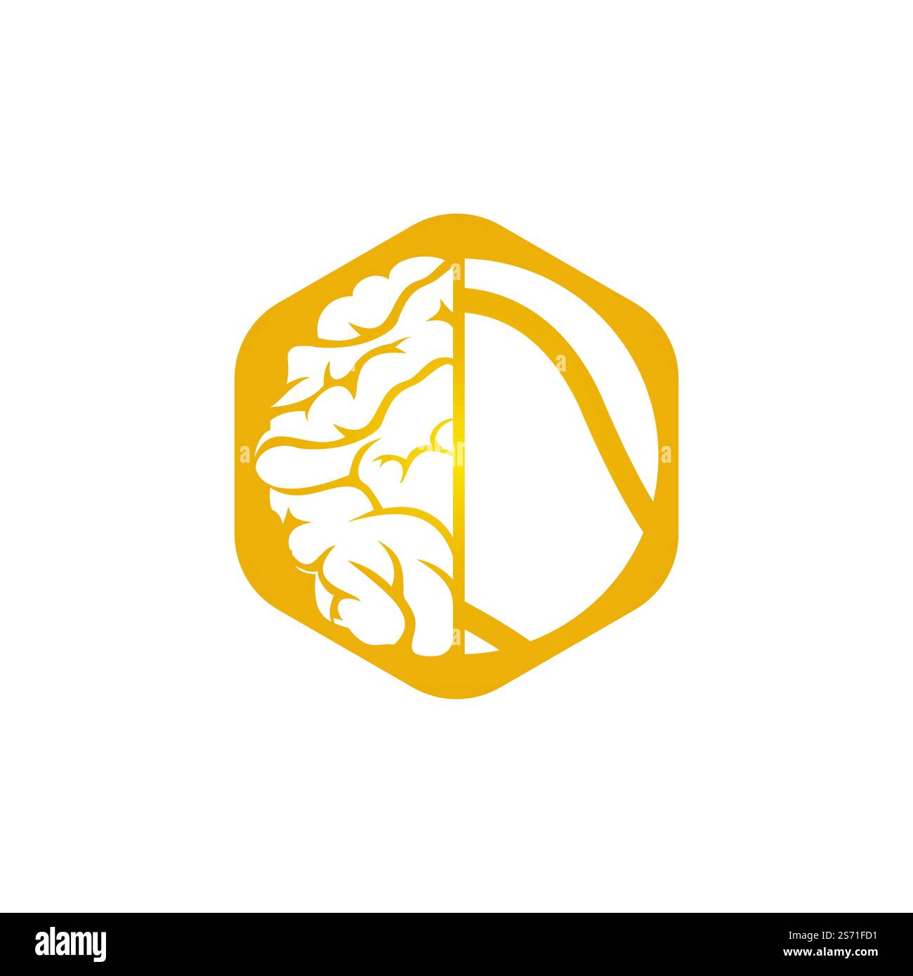 Design de logo vectoriel de cerveau de tennis. Concept de logo Smart tennis. Illustration de Vecteur