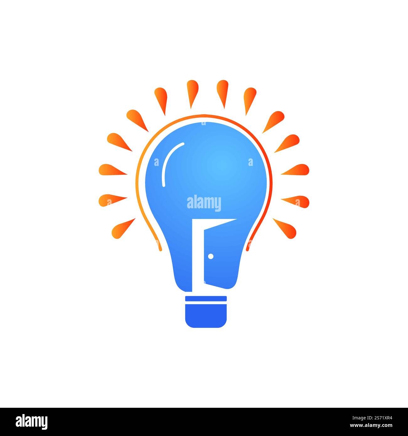 logo « smart room vector ». Logo représentant une ampoule et une pièce. Illustration de Vecteur