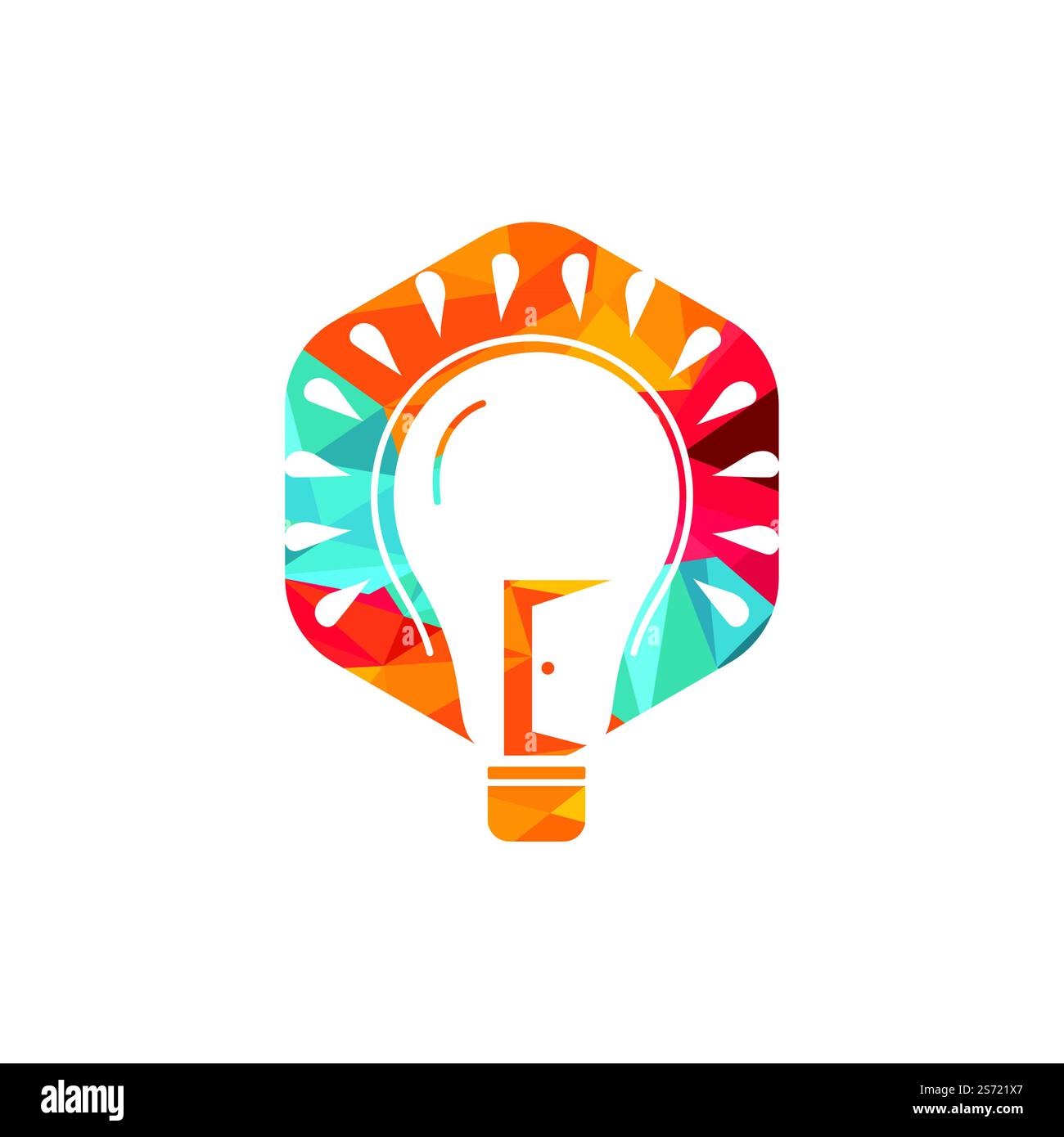 logo « smart room vector ». Logo représentant une ampoule et une pièce. Illustration de Vecteur