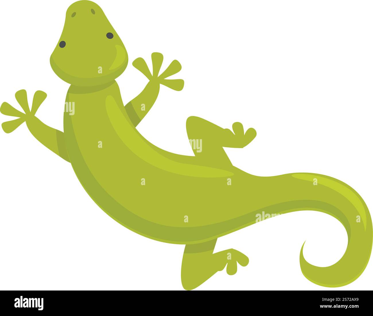 Vecteur de dessin animé icône Iguana vert. Animal lézard. Reptile tribal. Vecteur de dessin animé icône Iguana vert. Animal lézard Illustration de Vecteur