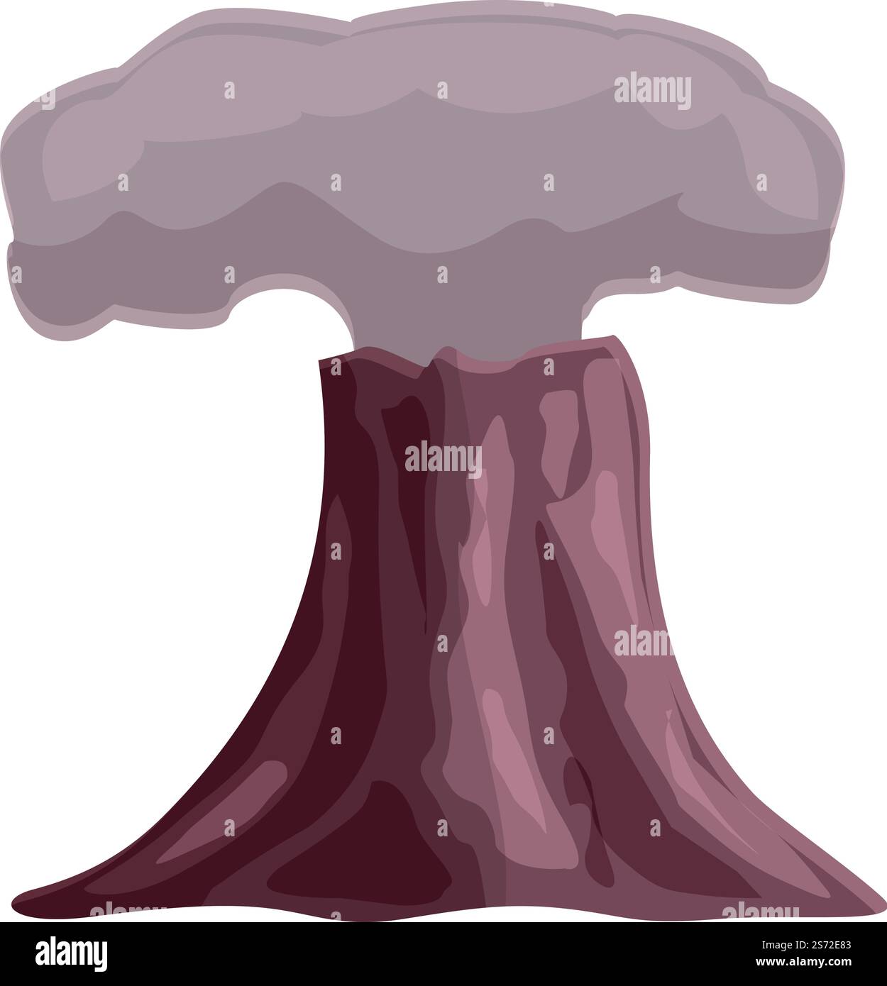 Vecteur de dessin animé d'icône d'éruption. Lave volcanique. Explosion naturelle. Vecteur de dessin animé d'icône d'éruption. Lave volcanique Illustration de Vecteur