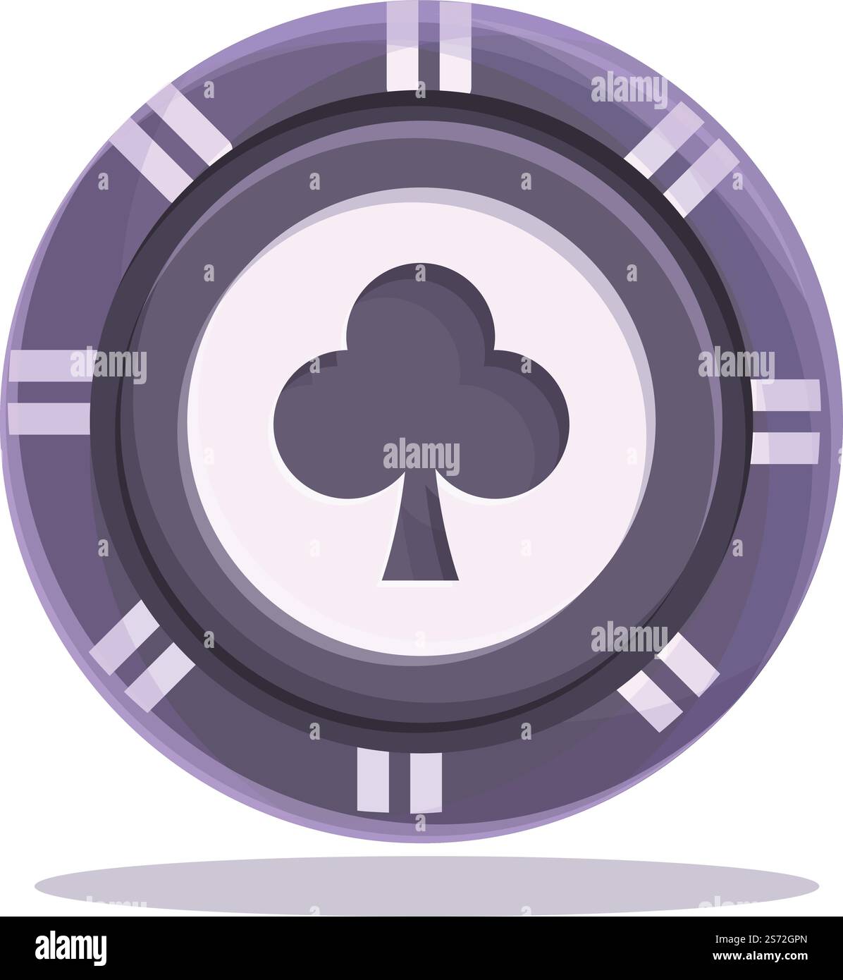 Vecteur de dessin animé d'icône de puce de Blackjack. Carte de casino. Jeu de pont. Vecteur de dessin animé d'icône de puce de Blackjack. Carte de casino Illustration de Vecteur