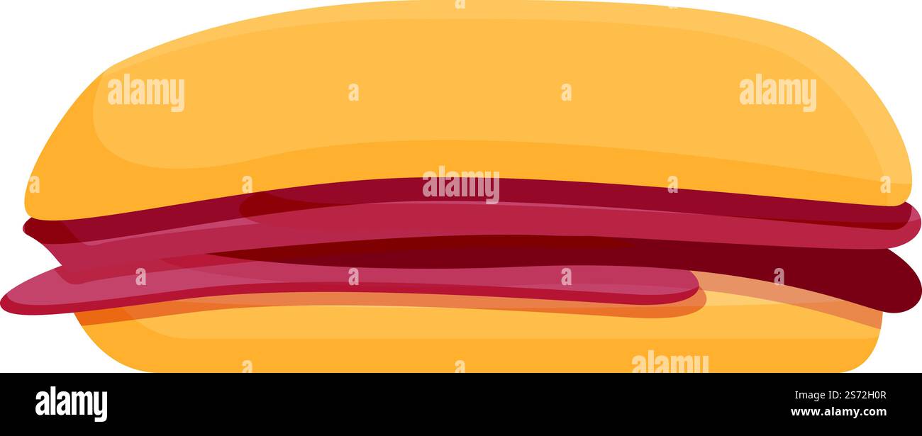 Vecteur de dessin animé d'icône sandwich Argentine. amérique du Sud. Point de repère latin. Vecteur de dessin animé d'icône sandwich Argentine. amérique du Sud Illustration de Vecteur