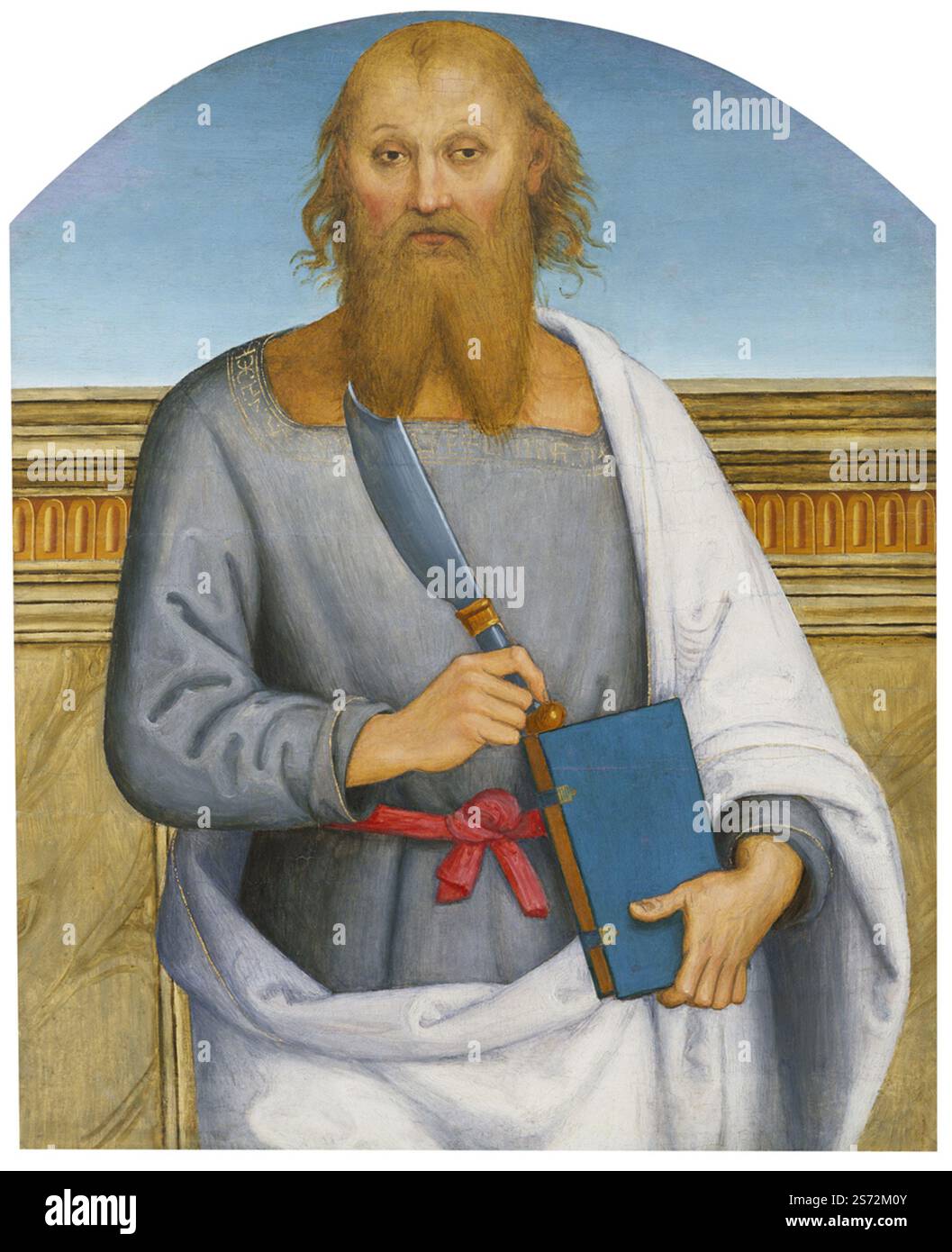 Barholomew,Medium,tempera on Panel,Artist or Maker,Perugino (Pietro Vannucci) - Italie - (1445-1523),date,1508-1540,Credit Line,Gift of the Samuel H.,Painting,Painting,Painter,archival,historical,history,artist or Maker,Perugino (Pietro Vannucci) - Italie - (1445-1523 Banque D'Images