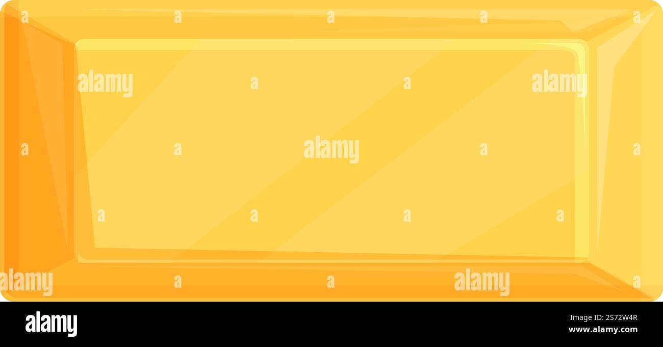 Vecteur de dessin animé d'icône de barre d'or de vue de dessus. Mine d'or. Charbon de casque. Vecteur de dessin animé d'icône de barre d'or de vue de dessus. Mine d'or Illustration de Vecteur