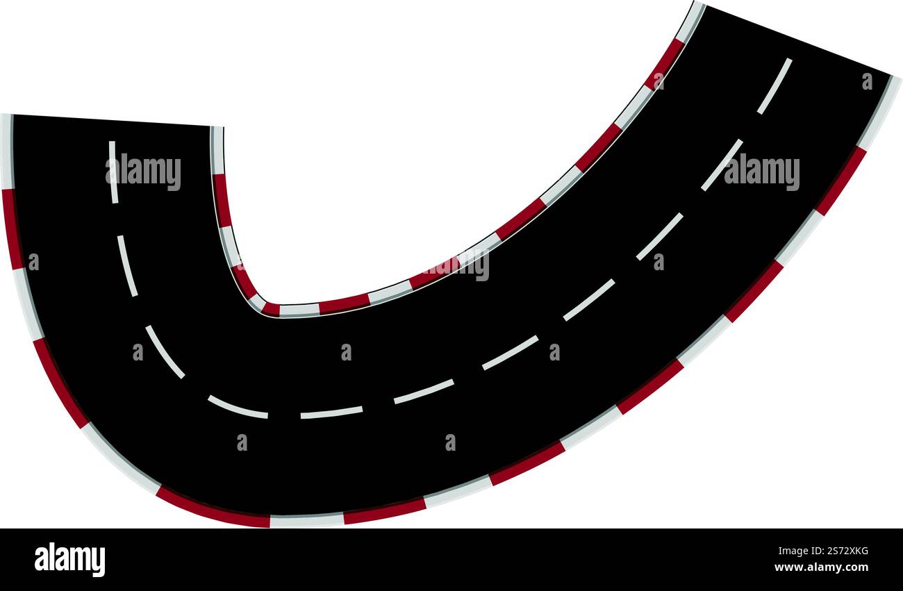 Un vecteur de dessin animé d'icône de piste de course. Course automobile. Formule de route. Un vecteur de dessin animé d'icône de piste de course. Course automobile Illustration de Vecteur