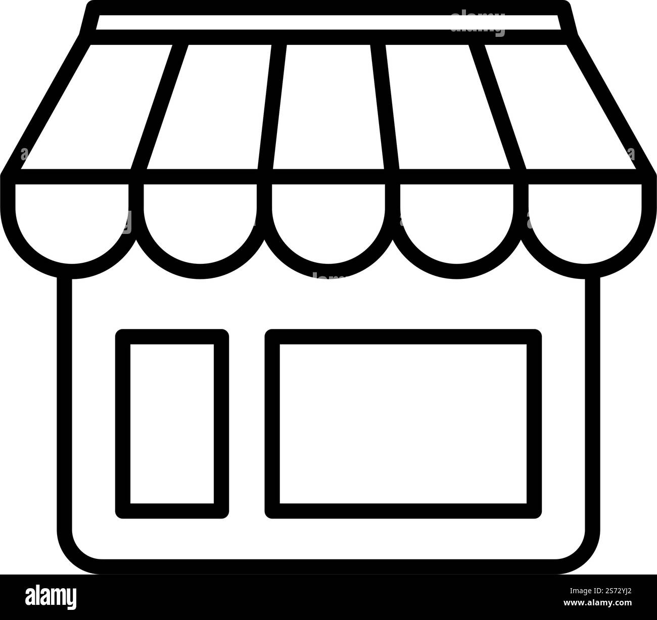 Conception plate de vecteur de modèle d'icône de magasin en ligne Illustration de Vecteur