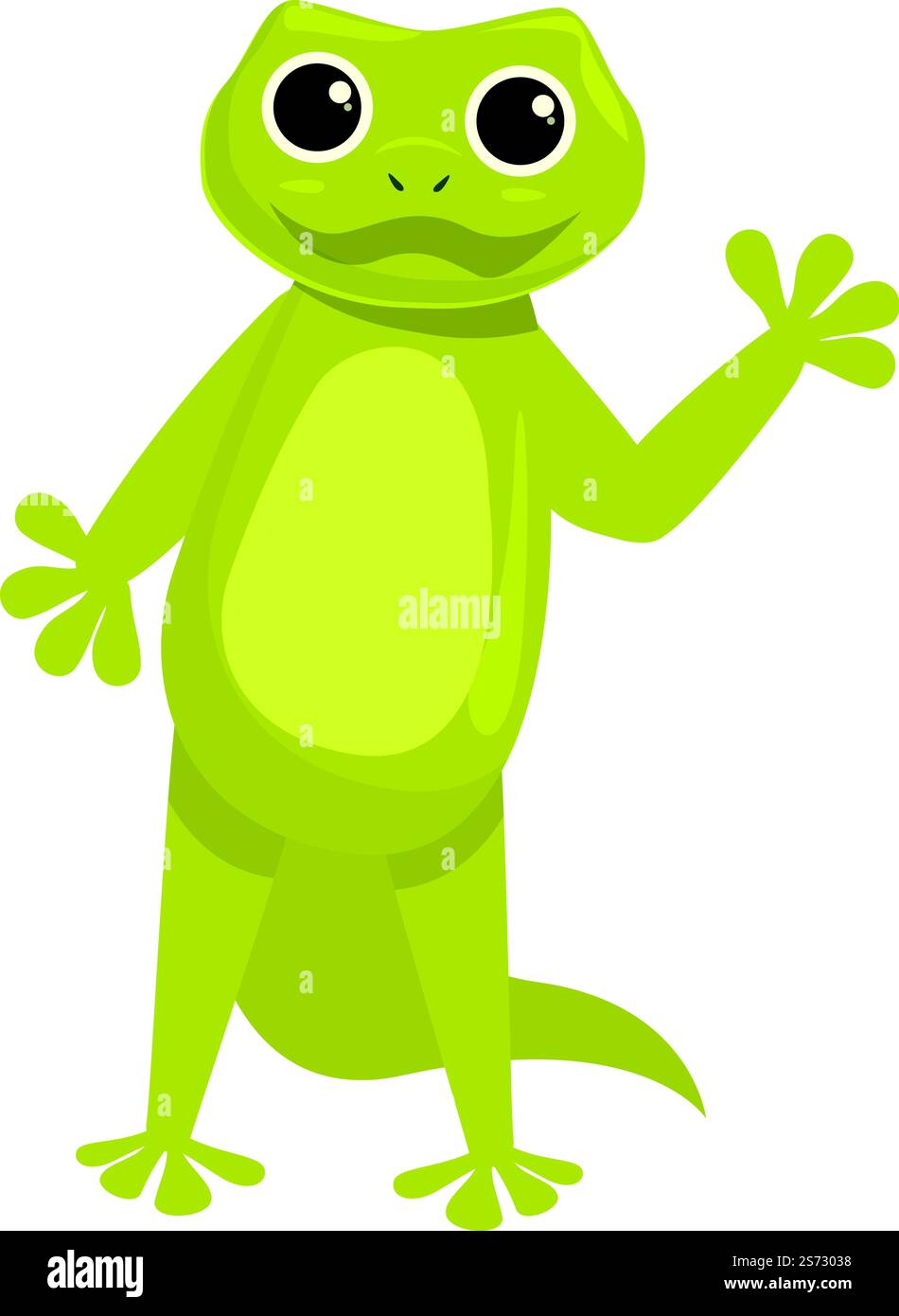 Vecteur de dessin animé d'icône de salamandre verte. Iguane animal. Gecko tribal. Vecteur de dessin animé d'icône de salamandre verte. Iguane animal Illustration de Vecteur