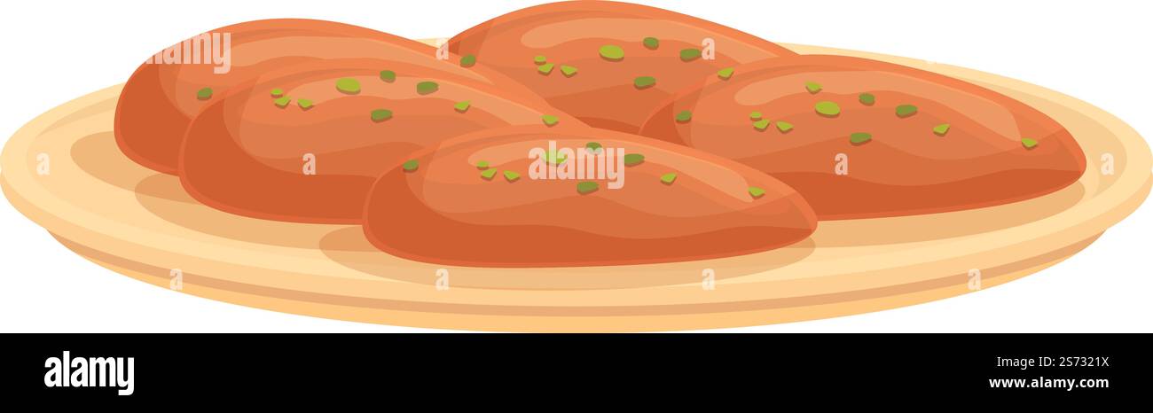 Vecteur de dessin animé d'icône culinaire de viande. Plat cuit au four. Sauce aux haricots. Vecteur de dessin animé d'icône culinaire de viande. Plat cuit au four Illustration de Vecteur