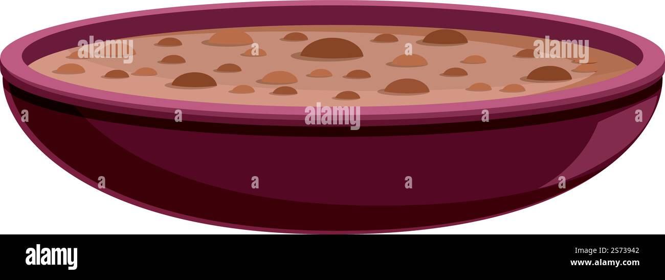 Vecteur de dessin animé d'icône de sauce. Cuisine brésilienne. Haricots. Vecteur de dessin animé d'icône de sauce. Cuisine brésilienne Illustration de Vecteur