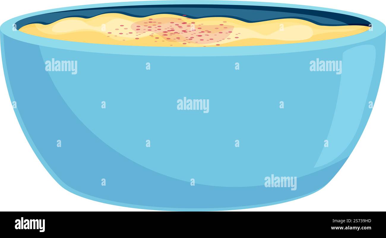 Vecteur de dessin animé d'icône de bol alimentaire. Plat brésilien. Viande cuite au four. Vecteur de dessin animé d'icône de bol alimentaire. Plat brésilien Illustration de Vecteur