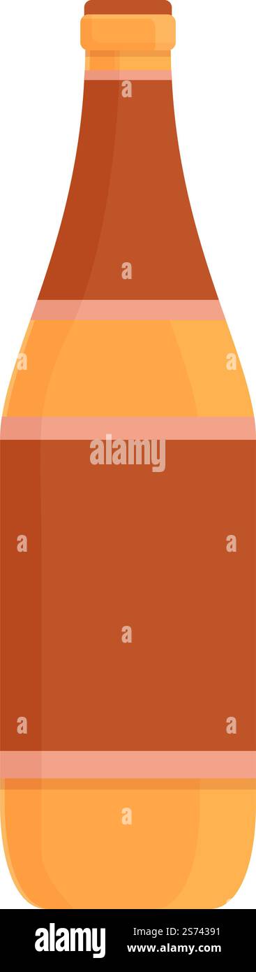 Vecteur de dessin animé d'icône de bouteille de bière. république tchèque. Carte de voyage. Vecteur de dessin animé d'icône de bouteille de bière. république tchèque Illustration de Vecteur