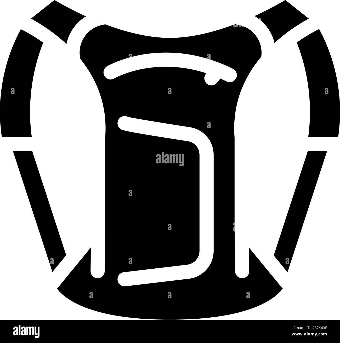 vecteur d'icône de glyphe de moto de sac à dos. enseigne de moto pour sac à dos. illustration de symbole isolé. illustration vectorielle d'icône de glyphe de moto de sac à dos Illustration de Vecteur