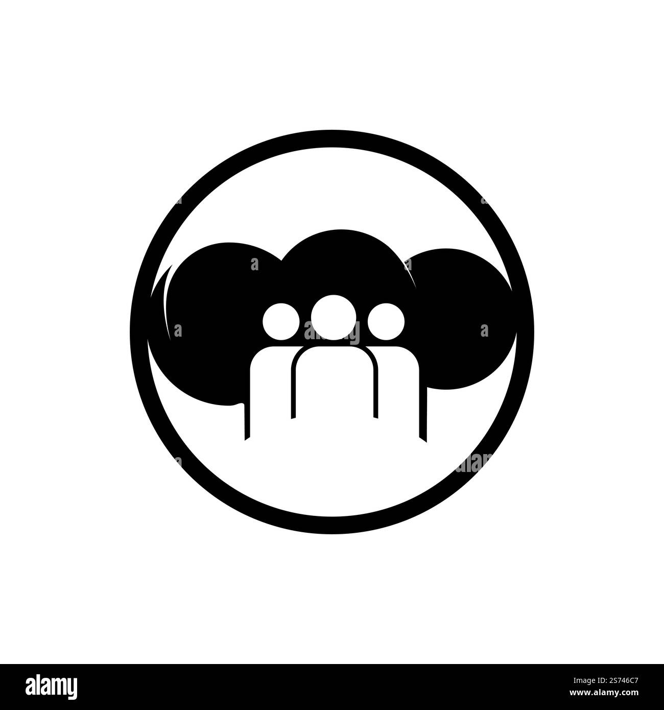 Logo vectoriel du chef cuisinier maître. Chapeau de chef avec modèle de conception de logo de vecteur de personnes. Illustration de Vecteur