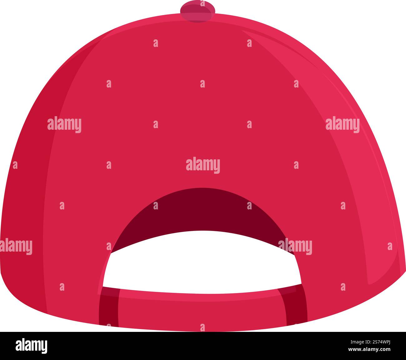 Vecteur de dessin animé d'icône de casquette de mode rouge. Avant uniforme. Sport vierge. Vecteur de dessin animé d'icône de casquette de mode rouge. Avant uniforme Illustration de Vecteur