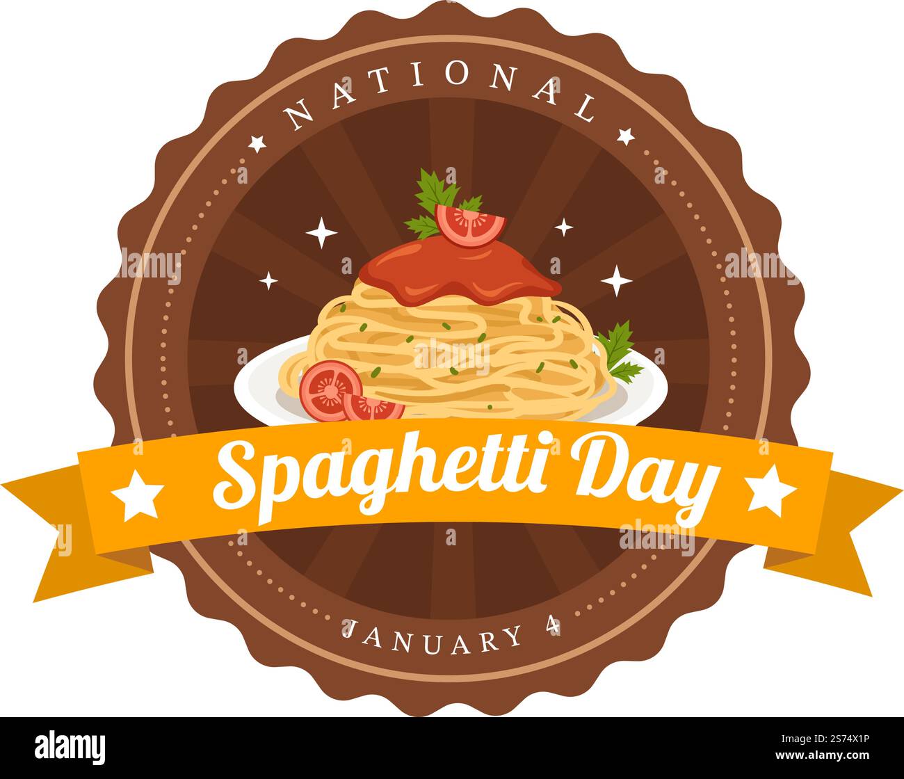 Journée nationale des spaghettis le 4th janvier avec une assiette de nouilles ou de pâtes italiennes différents plats en dessin à la main de dessin de dessin animé Illustration de Vecteur Journée nationale des spaghettis le 4th janvier avec une assiette de nouilles ou de pâtes italiennes différents plats en dessin à la main de dessin de dessin animé Illustration de Vecteur