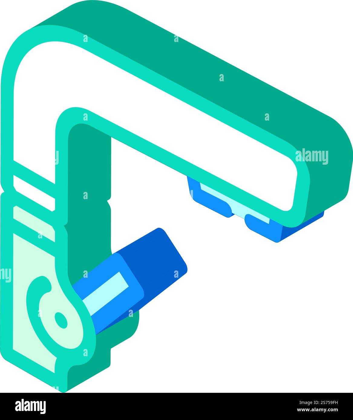 vecteur d'icône isométrique de l'eau du robinet d'écoulement. panneau d'eau pour robinet d'écoulement. illustration de symbole isolé. illustration vectorielle d'icône isométrique d'eau de robinet d'écoulement Illustration de Vecteur