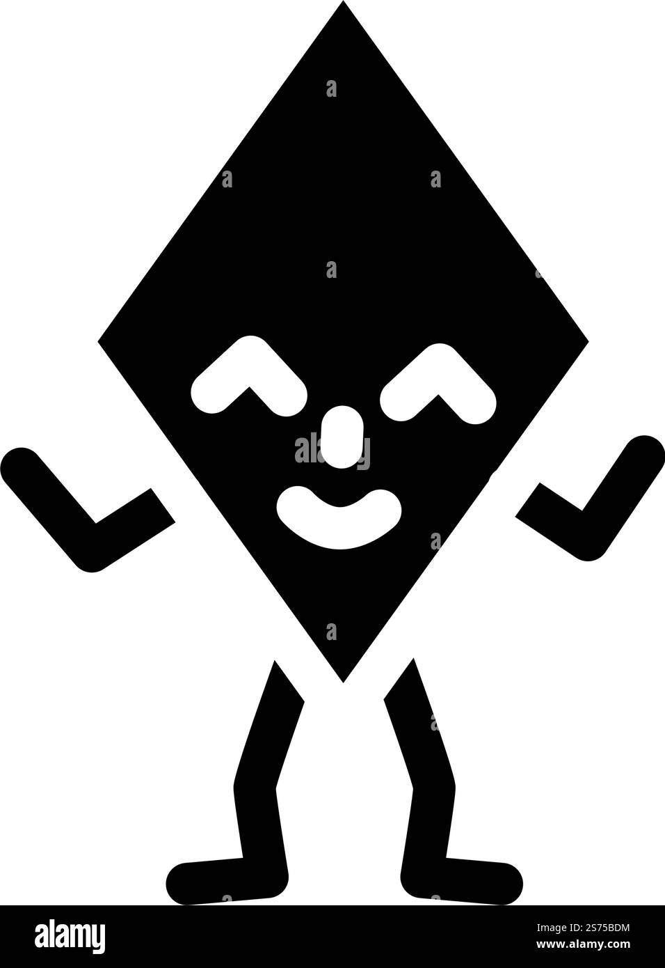 vecteur d'icône de glyphe de caractère de forme géométrique de losange. signe de caractère de forme géométrique en losange. illustration de symbole isolé. illustration vectorielle d'icône de glyphe de caractère de forme géométrique de losange Illustration de Vecteur