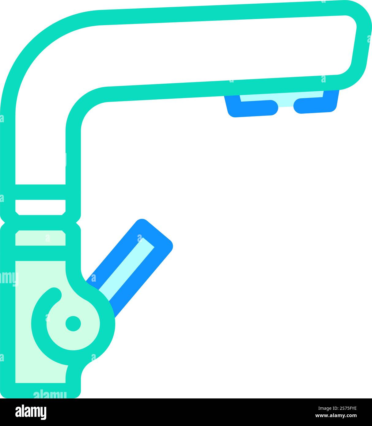 vecteur d'icône de couleur de l'eau de robinet d'écoulement. panneau d'eau pour robinet d'écoulement. illustration de symbole isolé. illustration vectorielle d'icône de couleur de l'eau de robinet d'écoulement Illustration de Vecteur