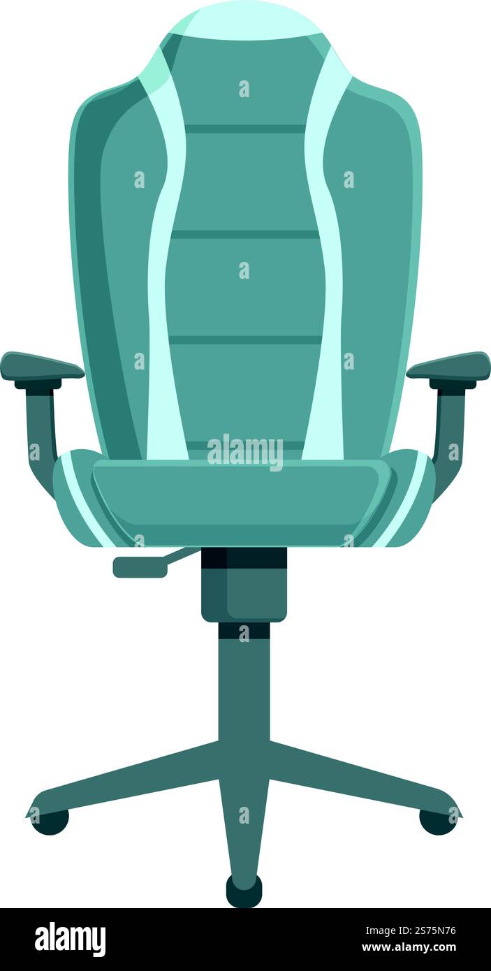 Vecteur de dessin animé d'icône de chaise d'ordinateur. Mobilier pour gamer. Siège ergonomique. Vecteur de dessin animé d'icône de chaise d'ordinateur. Mobilier pour gamer Illustration de Vecteur
