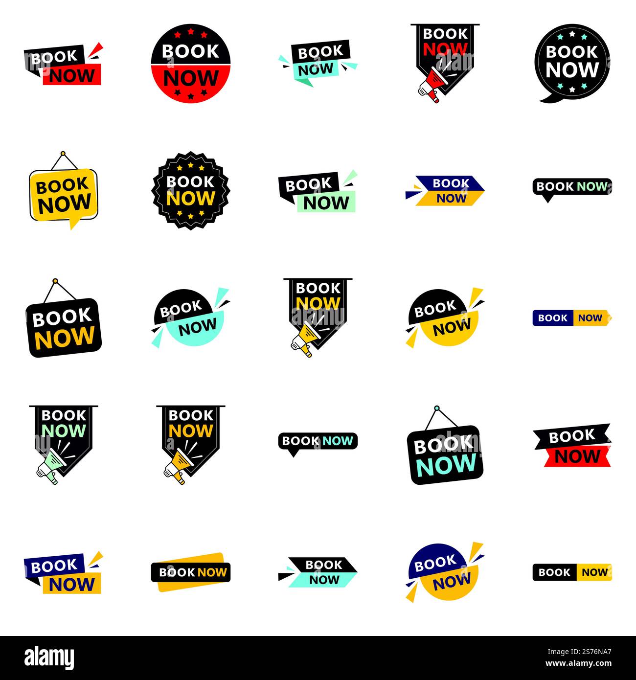 25 bannières Professional Book Now pour élever votre marque Illustration de Vecteur