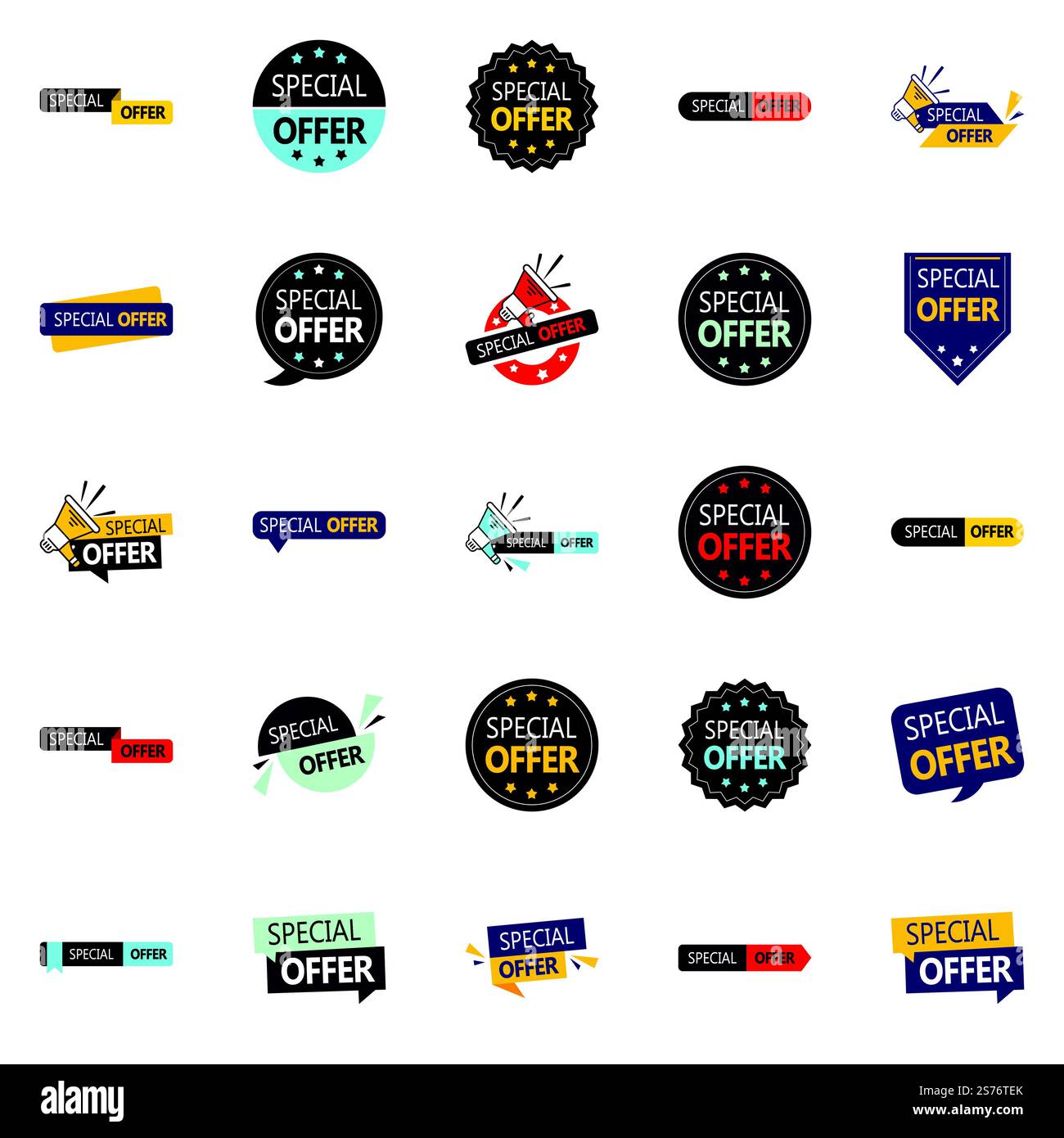 25 superbes modèles vectoriels dans le pack offre spéciale, idéal pour les graphistes Illustration de Vecteur