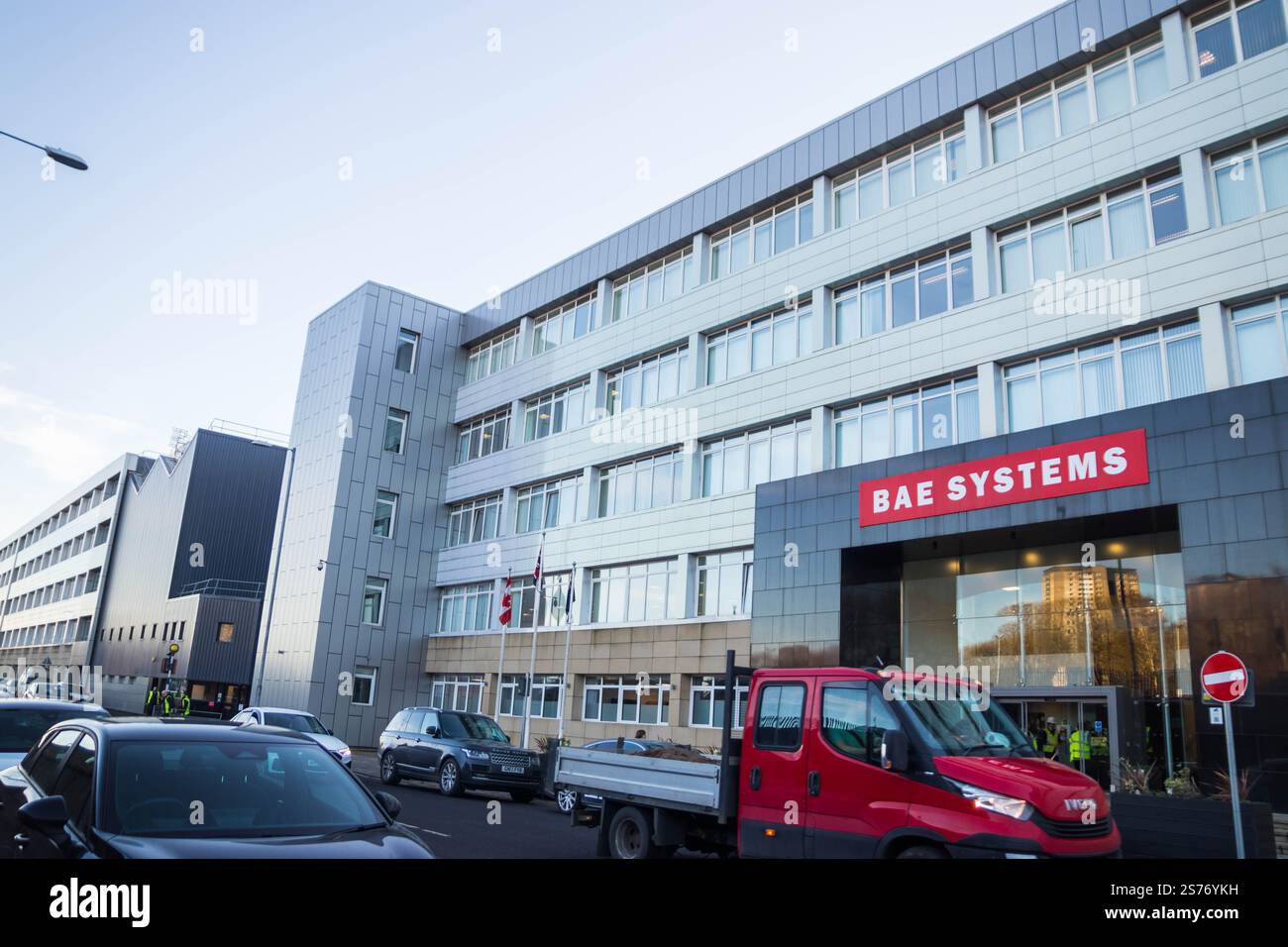 Entreprise de construction navale BAE Systems à Glasgow Banque D'Images
