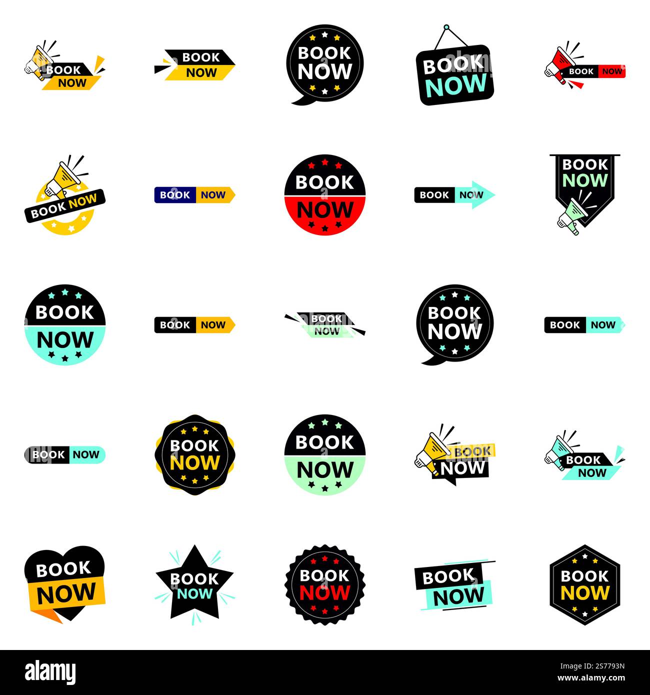 25 bannières Professional Book Now pour élever votre marque Illustration de Vecteur