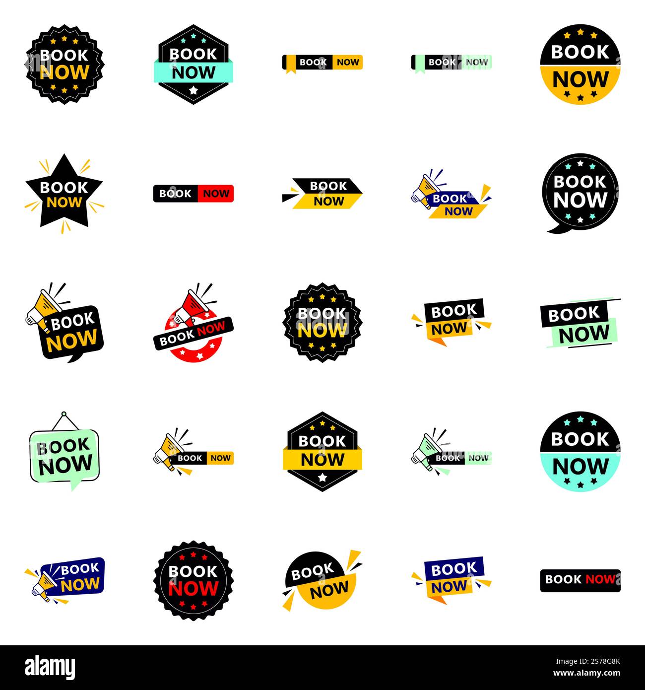 25 bannières Professional Book Now pour élever votre marque Illustration de Vecteur