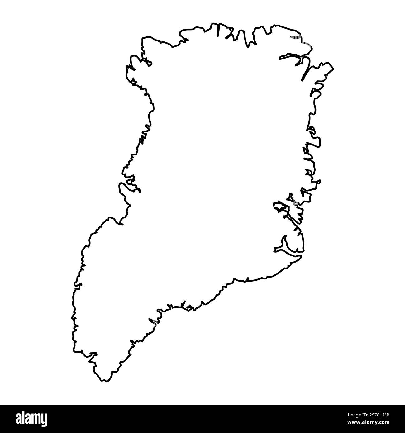 Carte du Groenland, la plus grande île de la Terre Illustration de Vecteur Carte du Groenland, la plus grande île de la Terre Illustration de Vecteur