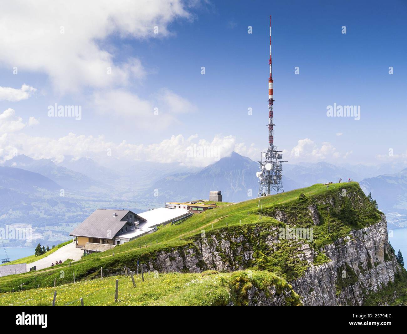 Une image de l'antenne à Interlaken en Suisse Banque D'Images