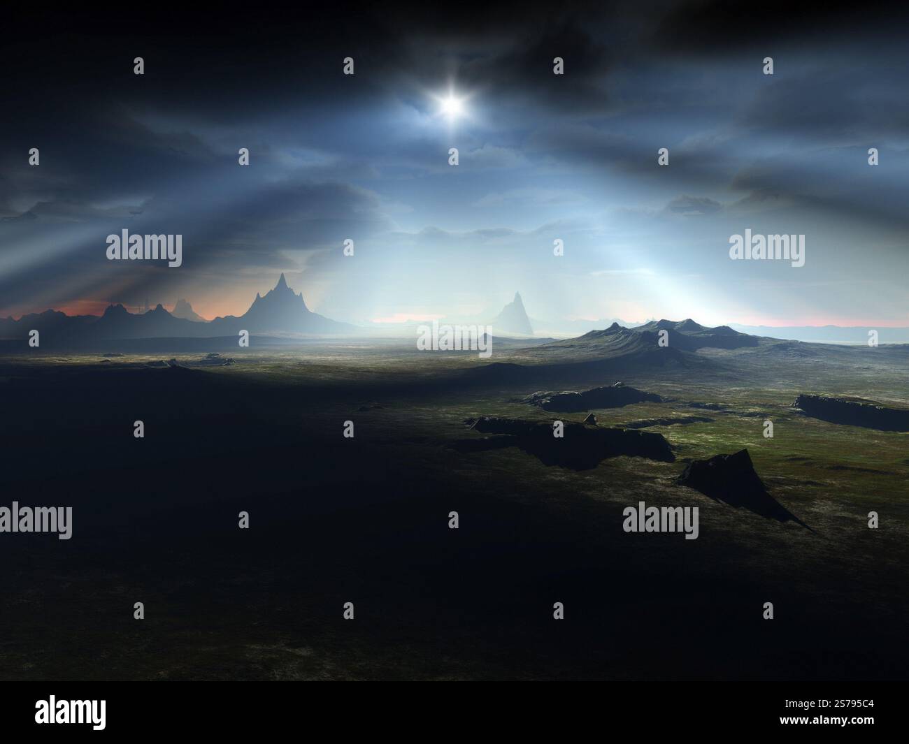 Une image d'un paysage fantastique de nice Banque D'Images