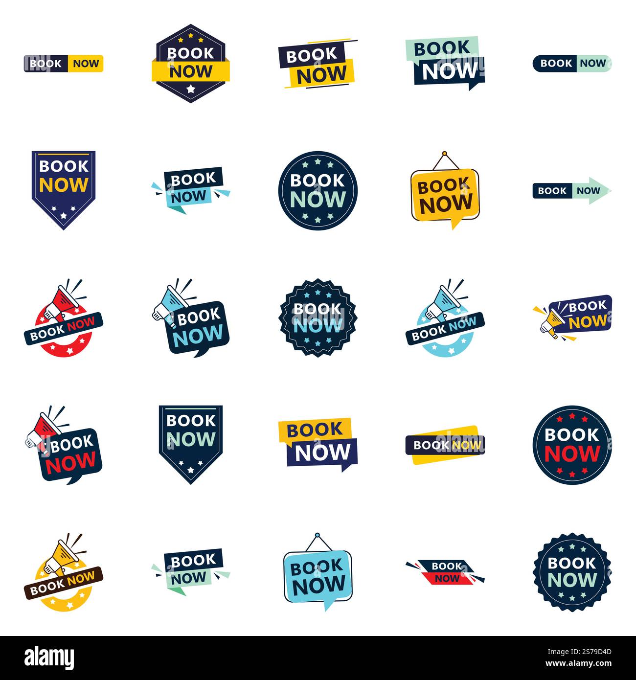 25 bannières Professional Book Now pour élever votre marque Illustration de Vecteur