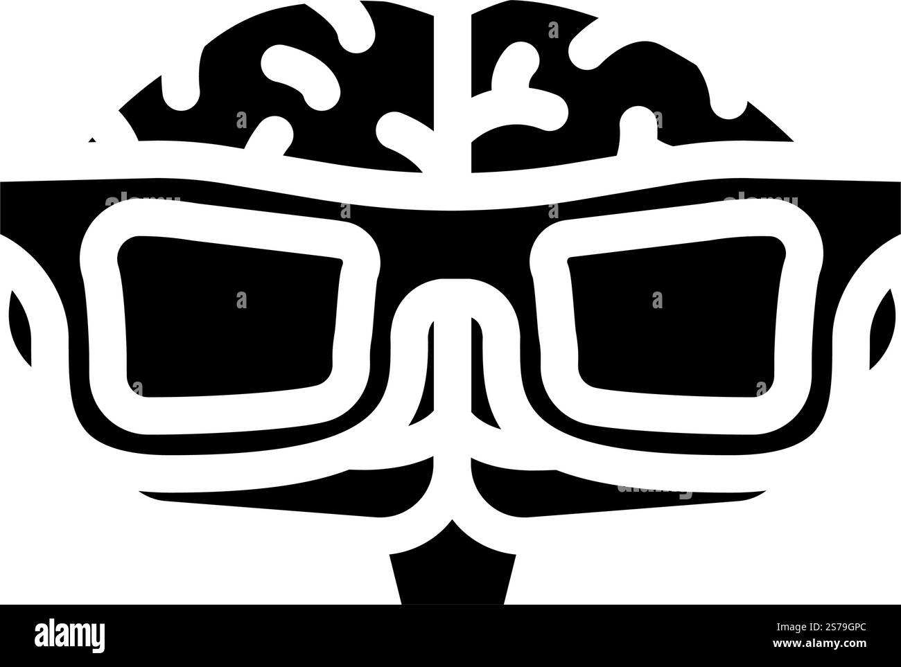 vecteur d'icône de glyphe humain de cerveau intelligent. signe humain intelligent du cerveau. illustration de symbole isolé. illustration vectorielle d'icône de glyphe humain de cerveau intelligent Illustration de Vecteur