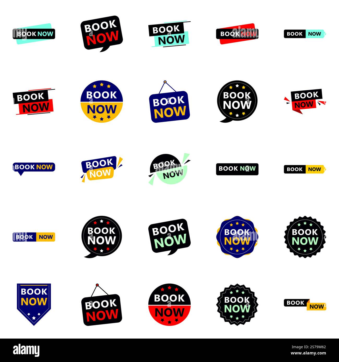 25 bannières Professional Book Now pour élever votre marque Illustration de Vecteur