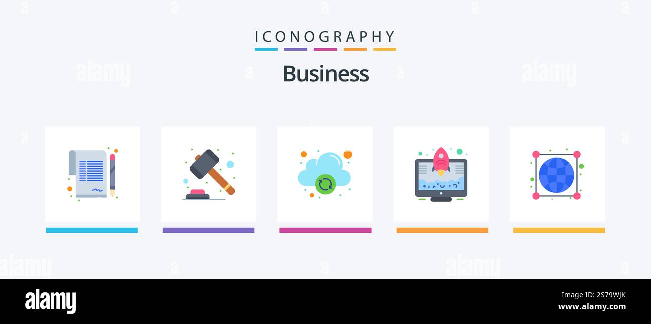 Business Flat 5 Icon Pack, y compris dans le monde entier. masse. cloud. fusée. lancer. Création d'icônes créatives Illustration de Vecteur Business Flat 5 Icon Pack, y compris dans le monde entier. masse. cloud. fusée. lancer. Création d'icônes créatives Illustration de Vecteur