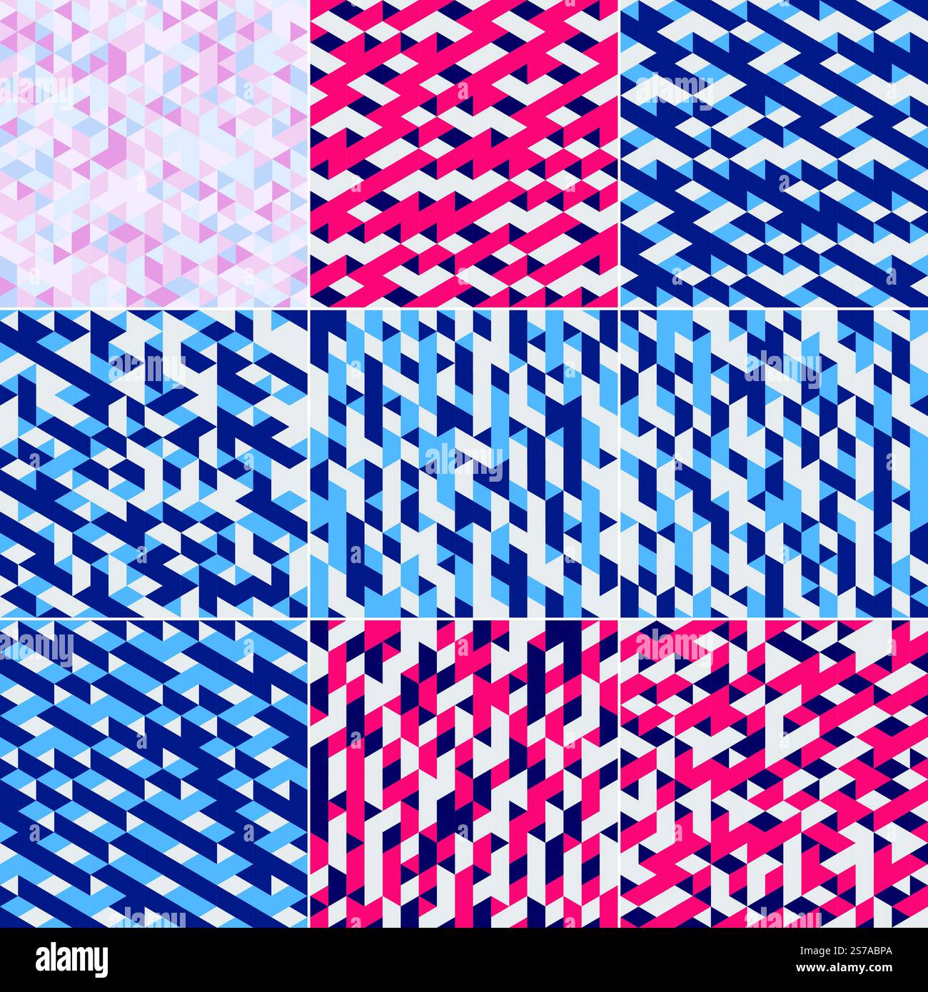 Un ensemble de couvertures de feuille de titre avec des formes isométriques colorées et des lignes qui se chevauchent. Cet ensemble est adapté pour une utilisation comme couvercles. pancartes. affiches. prospectus. et de bannières. Illustration de Vecteur
