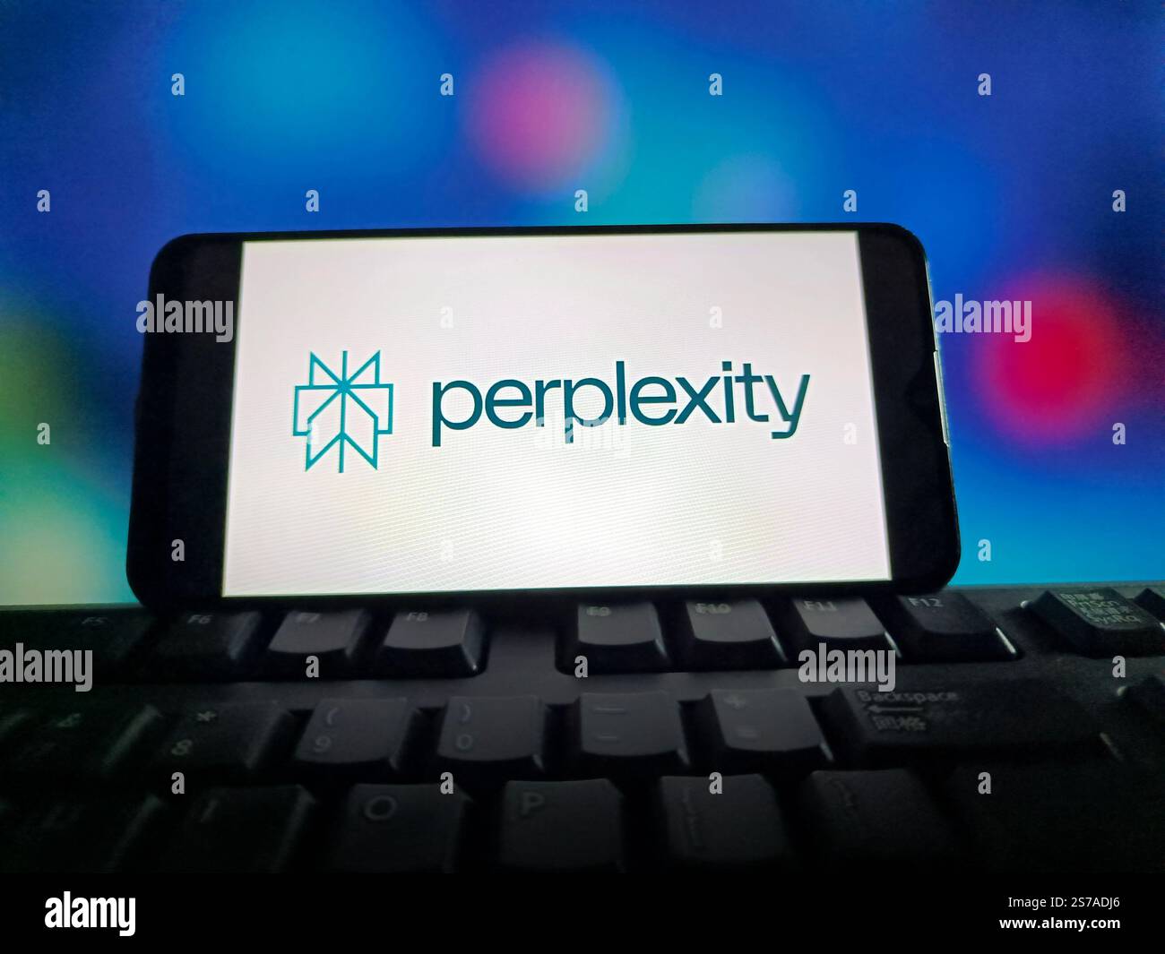 Une photo d'illustration montre le logo de la start-up américaine de moteur de recherche Perplexity ai à Shanghai, en Chine, le 19 janvier 2025. Banque D'Images