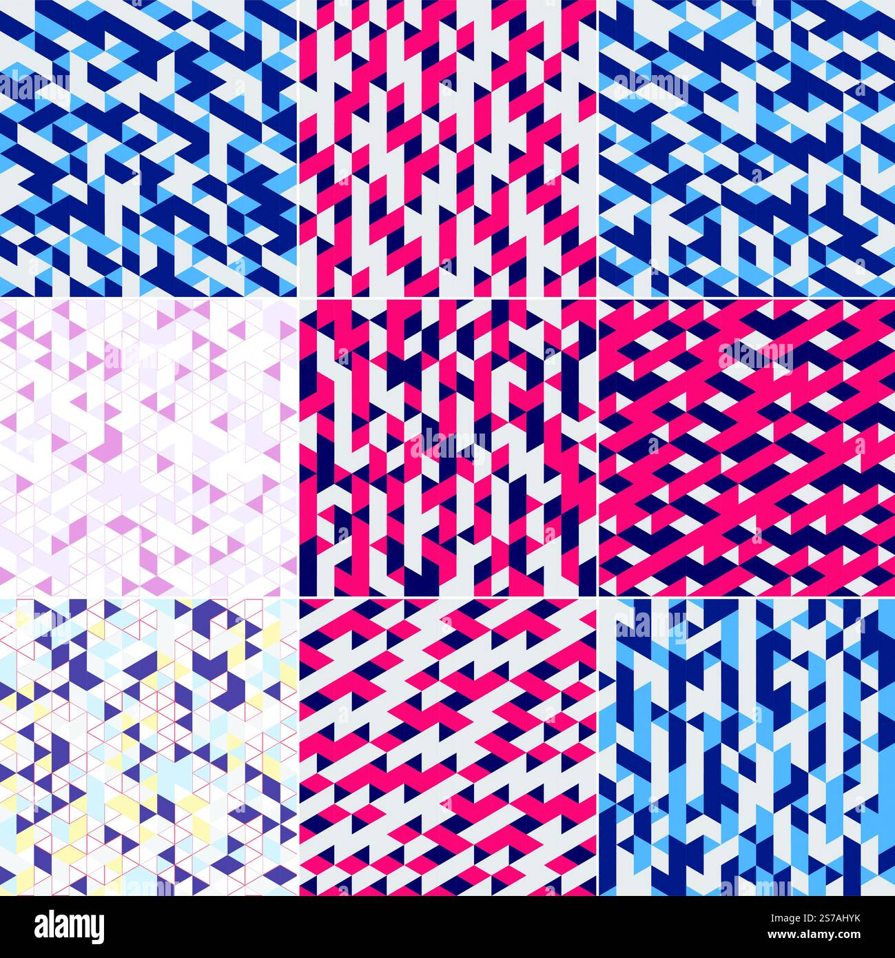 Un ensemble de couvertures de feuille de titre avec des formes isométriques colorées et des lignes qui se chevauchent. Cet ensemble est adapté pour une utilisation comme couvercles. pancartes. affiches. prospectus. et de bannières. Illustration de Vecteur