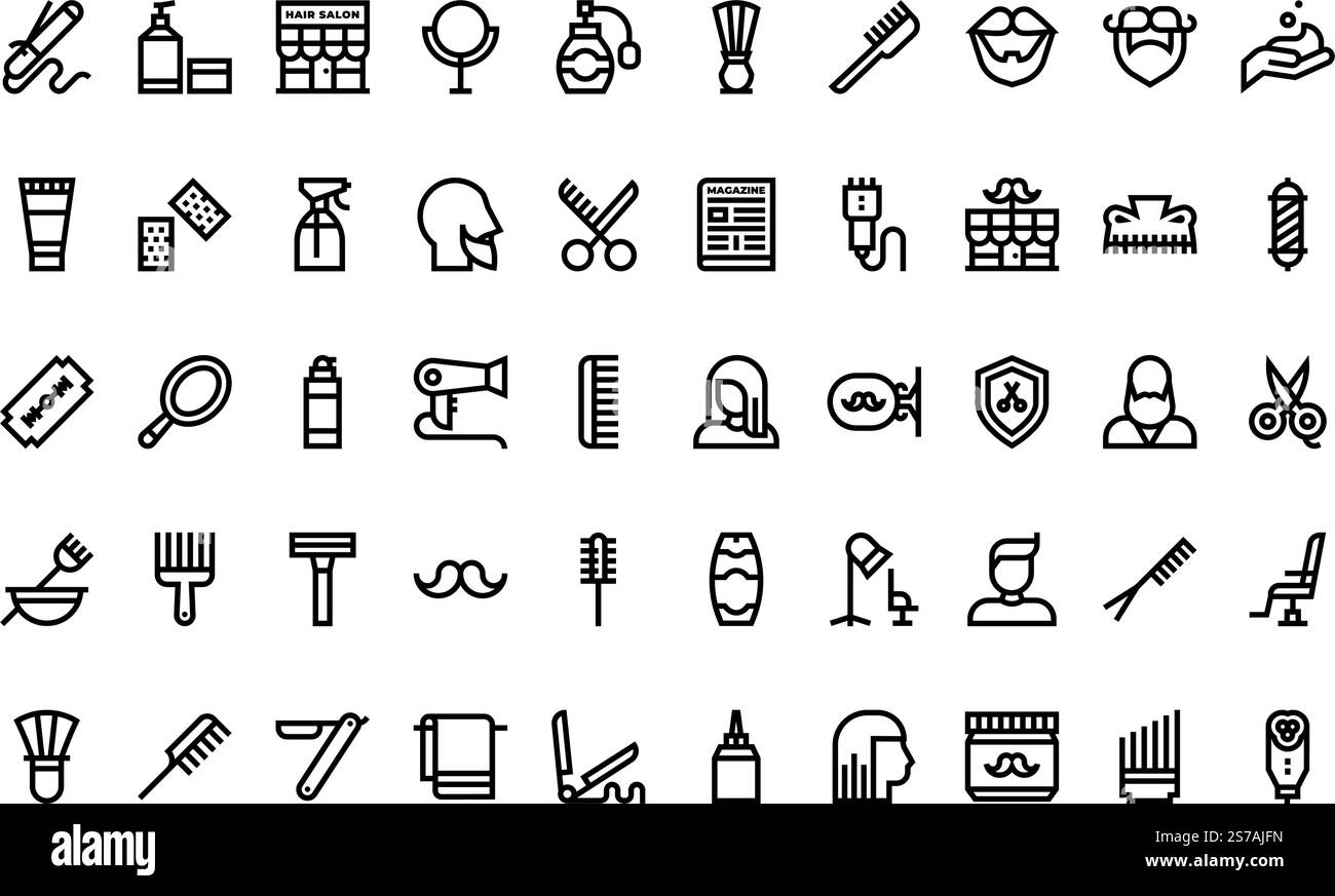 Collection d'icônes vectorielles de haute qualité avec contour modifiable. Idéal pour les projets professionnels et créatifs. Illustration de Vecteur
