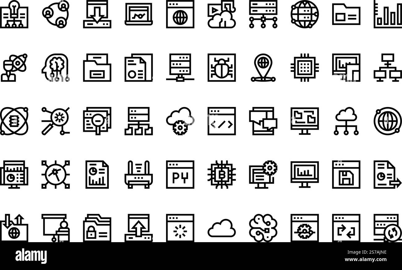 Collection d'icônes vectorielles de haute qualité avec contour modifiable. Idéal pour les projets professionnels et créatifs. Illustration de Vecteur